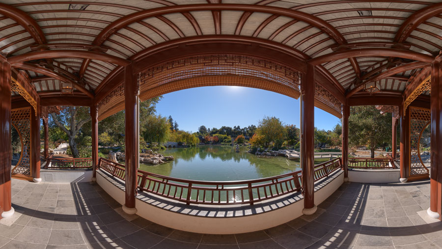 Wide view at Huntington Japanese Garden.